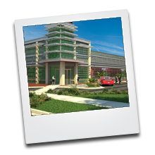 office building 3d rendering, Texas